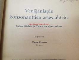 Venäjänlapin konsonanttien astevaihtelu - Koltan, Kildinin ja Turjain murteiden mukaan -lapp dialects, grammar