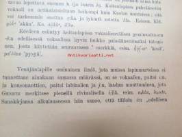 Venäjänlapin konsonanttien astevaihtelu - Koltan, Kildinin ja Turjain murteiden mukaan -lapp dialects, grammar