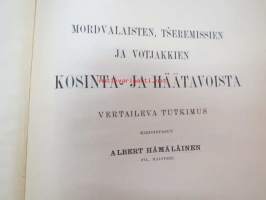 Mordvalaisten, tseremissien ja votjakkien kosinta- ja häätavoista - vertaileva tutkimus yhteissidoksessa -wedding ceremonies, ex Ilmar Talve library