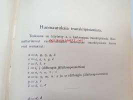 Mordvalaisten, tseremissien ja votjakkien kosinta- ja häätavoista - vertaileva tutkimus yhteissidoksessa -wedding ceremonies, ex Ilmar Talve library