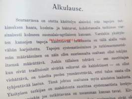 Mordvalaisten, tseremissien ja votjakkien kosinta- ja häätavoista - vertaileva tutkimus yhteissidoksessa -wedding ceremonies, ex Ilmar Talve library