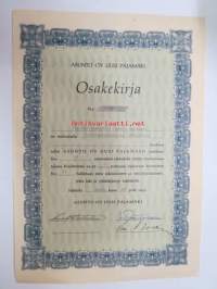 Asunto Oy Uusi Pajamäki, osakekirja nr 35, Helsinki 29.12.1955 -share certificate