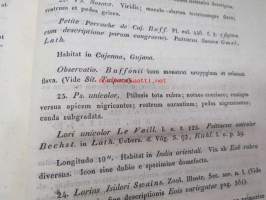 Monographia Psittacorum - Eine Monographie der Papagaien... 1832 -papukaijojen luettelo / catalog of parrots