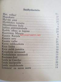 Tämän illan lauluja -song book