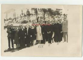 Raakelin ja Armaan kihlajaiskuva 1920-luku - valokuva 9x13 cm