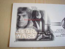 Star Wars, Obi-Wan Kenobi, 2007, USA, ensipäiväkuori, FDC, hieno. Katso myös muut kohteeni, mm. noin 1 200 erilaista amerikkalaista ensipäiväkuorta