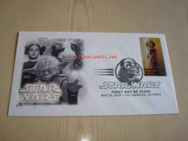 Star Wars, Senator Amidala, 2007, USA, ensipäiväkuori, FDC, hieno. Katso myös muut kohteeni, mm. noin 1 200 erilaista amerikkalaista ensipäiväkuorta