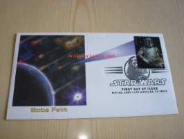 Star Wars, Boba Fett, 2007, USA, ensipäiväkuori, FDC, hieno. Katso myös muut kohteeni, mm. noin 1 200 erilaista amerikkalaista ensipäiväkuorta 1920-luvulta