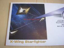 Star Wars, X-Wing Starfighter, 2007, USA, ensipäiväkuori, FDC, hieno. Katso myös muut kohteeni, mm. noin 1 200 erilaista amerikkalaista ensipäiväkuorta