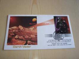 Star Wars, Darth Wader, 2007, USA, ensipäiväkuori, FDC, hieno. Katso myös muut kohteeni, mm. noin 1 200 erilaista amerikkalaista ensipäiväkuorta 1920-luvulta