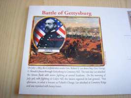 Civil War, USA:n sisällissota, Battle of Gettysburg, 2013, USA, ensipäiväkuori, FDC, hieno. Katso myös muut kohteeni, mm. noin 1 200 erilaista amerikkalaista
