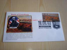 Civil War, USA:n sisällissota, Battle of Gettysburg, 2013, USA, ensipäiväkuori, FDC, hieno. Katso myös muut kohteeni, mm. noin 1 200 erilaista amerikkalaista