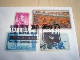 Civil War, USA:n sisällissota, Battle of Gettysburg, 2013, USA, ensipäiväkuori, FDC, hieno. Katso myös muut kohteeni, mm. noin 1 200 erilaista amerikkalaista