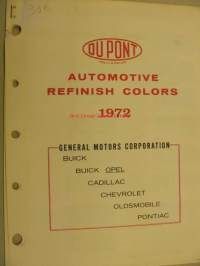 GM Automotive Colors vm. 1972