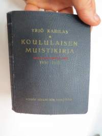 Koululaisen Muistikirja 1930-1931 -calendar / yearbook for school pupils