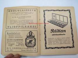 Koululaisen Muistikirja 1930-1931 -calendar / yearbook for school pupils