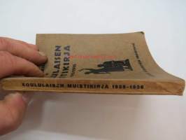 Koululaisen Muistikirja 1935-1936 -calendar / yearbook for school pupils