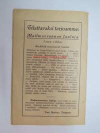 Humoristisia kansanlauluja (Merkur, Tampere 1927) -humorous folk songs