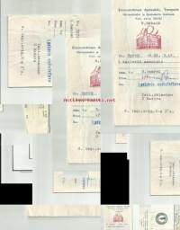 Ensimmäinen Apteekki Tampere 1962  - resepti signatuuri reseptipussi