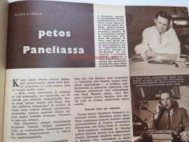 Suomen Kuvalehti 1959 nr 23, ilmestynyt 6.6.1959, sis. mm. seur. artikkelit / kuvat / mainokset; Kansikuva &quot;Tuntemattomaan avaruuteen&quot;, Vaasan Höyrymylly -