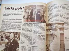 Suomen Kuvalehti 1959 nr 33, ilmestynyt 15.8.1959, sis. mm. seur. artikkelit / kuvat / mainokset; Kansikuva sprintteri Börje Strand, Kultakönni, Vaasan leipää,