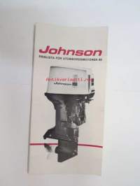 Johnson 1969 prislista för utombordsmotorer -price list for outboards