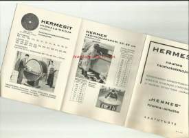 Hermesit - nauhaa, hiomalaikkoja  - tuoteluettelo 1941