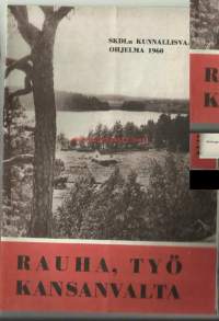 Rauha, työ, kansanvalta / SKDL:n kunnallisvaaliohjelma 1960