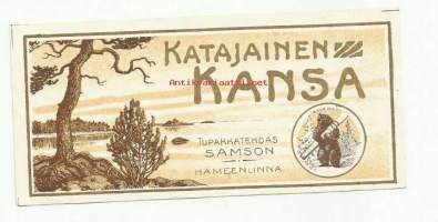 Katajainen Kansa   - tupakkaetiketti