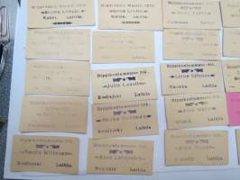 Rippikoulu, Laitila 1918, 40 kpl muistokortteja, joita rippikoululaiset jakoivat toisilleen ajan tavan mukaan muistoiksi; Tyyne Lehtonen, Suoma Lomppi, Salli Saari,