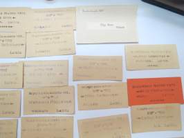 Rippikoulu, Laitila 1918, 45 kpl muistokortteja, joita rippikoululaiset jakoivat toisilleen ajan tavan mukaan muistoiksi; Onni Grönroos, Santer Mikola, Wihtori