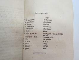 Dissertatio Academica - De affinitate declinationum in lingua fennica, esthonica et lapponica... p.p. Matthias Alexander Castrén, MDCCCXXXIX (1839) -väitöskirja