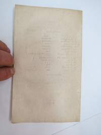 Dissertatio Academica - De affinitate declinationum in lingua fennica, esthonica et lapponica... p.p. Matthias Alexander Castrén, MDCCCXXXIX (1839) -väitöskirja