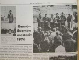 Koneviesti 1976 nr 16, sis. mm. seur. artikkelit / kuvat / mainokset; Kynnön Suomen mestarit 1976, Traktorin ja työkoneen pikakytkentälaitteet - kokemuksia