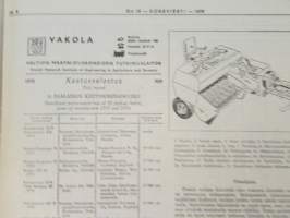 Koneviesti 1976 nr 16, sis. mm. seur. artikkelit / kuvat / mainokset; Kynnön Suomen mestarit 1976, Traktorin ja työkoneen pikakytkentälaitteet - kokemuksia
