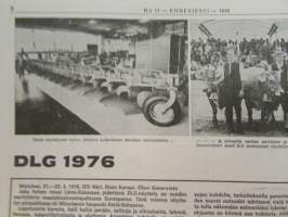 Koneviesti 1976 nr 11, sis. mm. seur. artikkelit / kuvat / mainokset; DLG -76 München, Normet pikakytkentälaitteiden asennus, Pasmatik täyshydraulinen