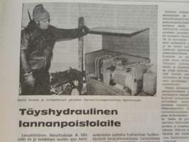 Koneviesti 1976 nr 11, sis. mm. seur. artikkelit / kuvat / mainokset; DLG -76 München, Normet pikakytkentälaitteiden asennus, Pasmatik täyshydraulinen