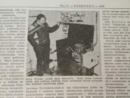 Koneviesti 1976 nr 11, sis. mm. seur. artikkelit / kuvat / mainokset; DLG -76 München, Normet pikakytkentälaitteiden asennus, Pasmatik täyshydraulinen