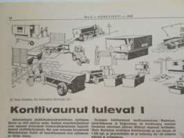 Koneviesti 1976 nr 9, sis. mm. seur. artikkelit / kuvat / mainokset; Traktoreita ilmatyynyillä Volvo BM, Konttivaunut tulevat, koneviesti testaa Jobu LP 4, Uusi