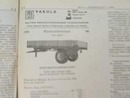 Koneviesti 1976 nr 9, sis. mm. seur. artikkelit / kuvat / mainokset; Traktoreita ilmatyynyillä Volvo BM, Konttivaunut tulevat, koneviesti testaa Jobu LP 4, Uusi