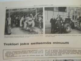 Koneviesti 1976 nr 7, sis. mm. seur. artikkelit / kuvat / mainokset; Lähes 11 000 uutta traktoriv. 1975, Veronan näyttely 1976, Korkeapainepesuri - tehokas
