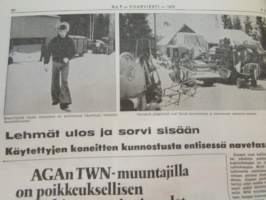 Koneviesti 1976 nr 7, sis. mm. seur. artikkelit / kuvat / mainokset; Lähes 11 000 uutta traktoriv. 1975, Veronan näyttely 1976, Korkeapainepesuri - tehokas