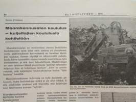 Koneviesti 1976 nr 7, sis. mm. seur. artikkelit / kuvat / mainokset; Lähes 11 000 uutta traktoriv. 1975, Veronan näyttely 1976, Korkeapainepesuri - tehokas