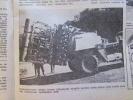 Koneviesti 1971 nr 20, sis. mm. seur. artikkelit / kuvat / mainokset; Cantone T 300 maatalouden monitoimikone, Traktoritestissä Fiat 250, Malminkartanon karja