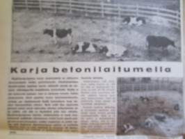 Koneviesti 1971 nr 20, sis. mm. seur. artikkelit / kuvat / mainokset; Cantone T 300 maatalouden monitoimikone, Traktoritestissä Fiat 250, Malminkartanon karja