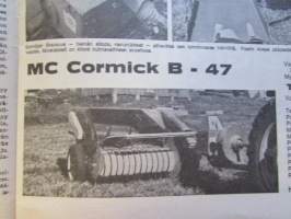 Koneviesti 1971 nr 22, sis. mm. seur. artikkelit / kuvat / mainokset; Nordsten Combi-Matic testissä, David Brown 995, 2 paalainta &quot;itse teossa&quot; Welger AP 41 -