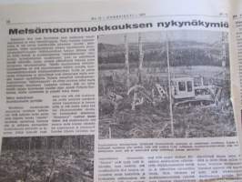 Koneviesti 1971 nr 22, sis. mm. seur. artikkelit / kuvat / mainokset; Nordsten Combi-Matic testissä, David Brown 995, 2 paalainta &quot;itse teossa&quot; Welger AP 41 -