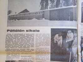 Koneviesti 1971 nr 23-24, sis. mm. seur. artikkelit / kuvat / mainokset; Hinattava Juko 300, Lasse Pätiälän sikala, Agrima -71, Smithfield Show, Kotitekoinen