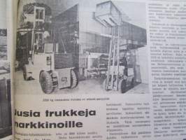 Koneviesti 1971 nr 23-24, sis. mm. seur. artikkelit / kuvat / mainokset; Hinattava Juko 300, Lasse Pätiälän sikala, Agrima -71, Smithfield Show, Kotitekoinen