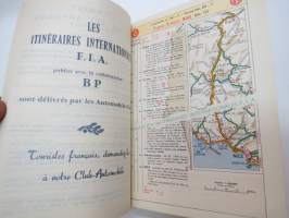 Automobile Club de France - Annuaire de route 1957 -Ranskan Autoklubin vuosikirja, sisältää hotelliluettelon, karttoja, mainoksia, autokilpailukalenterin ym.